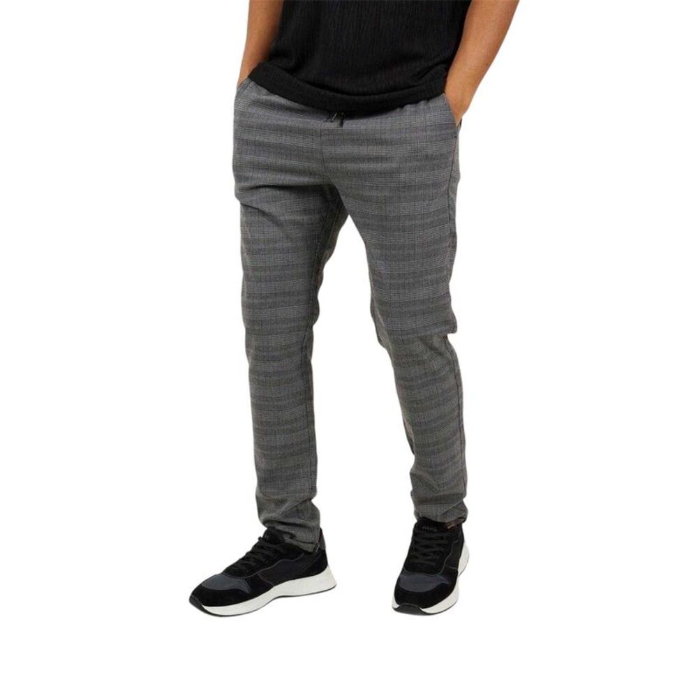 Brave Soul Mens Checked Pants / Gray